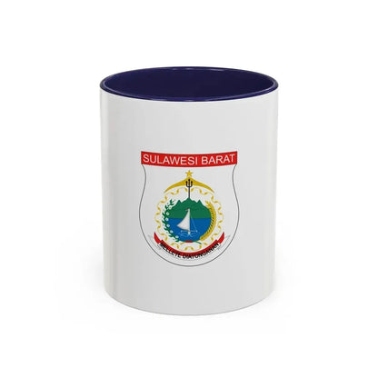 Flag of West Sulawesi Indonesia - Accent Coffee Mug 11oz Navy - Go Mug Yourself