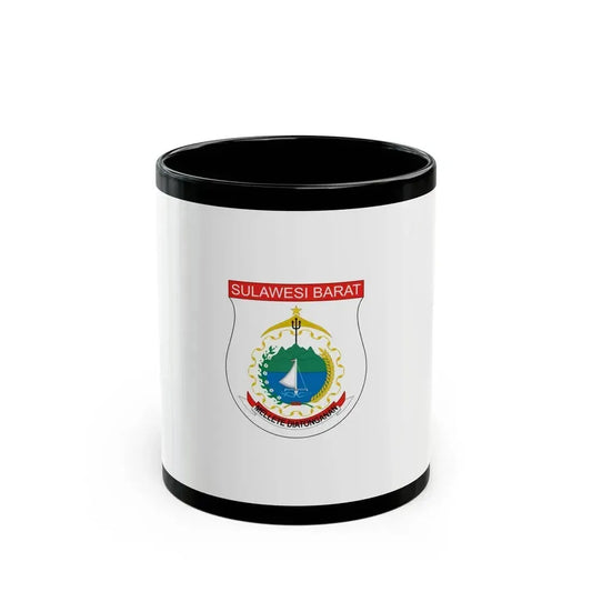 Flag of West Sulawesi Indonesia - Black Coffee Mug 11oz - Go Mug Yourself