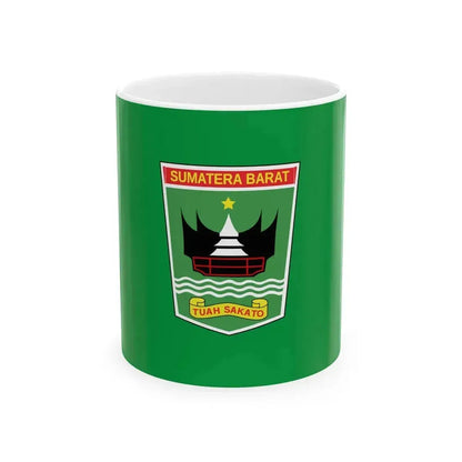 Flag of West Sumatra Indonesia - White Coffee Mug 11oz - Go Mug Yourself