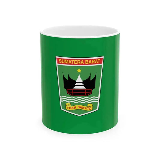 Flag of West Sumatra Indonesia - White Coffee Mug 11oz - Go Mug Yourself
