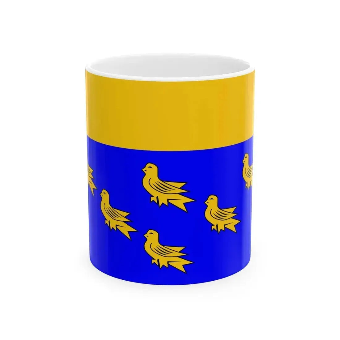 Flag of West Sussex UK - White Coffee Mug 11oz - Go Mug Yourself