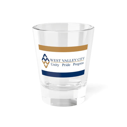 Flag of West Valley City Utah (United States) Shot Glass 1.5oz 1.5oz - Go Mug Yourself