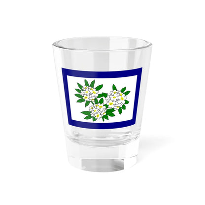 Flag of West Virginia 1905-1907 (United States) Shot Glass 1.5oz 1.5oz - Go Mug Yourself