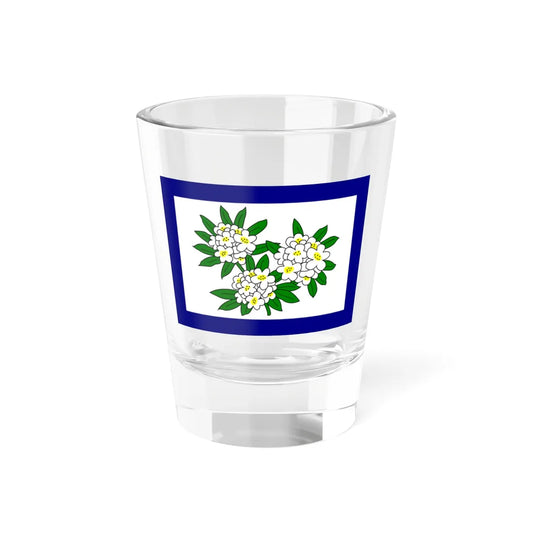 Flag of West Virginia 1905-1907 (United States) Shot Glass 1.5oz 1.5oz - Go Mug Yourself