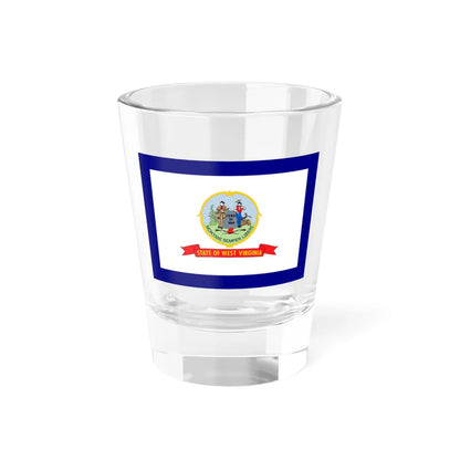 Flag of West Virginia 1907-1929 (United States) Shot Glass 1.5oz 1.5oz - Go Mug Yourself