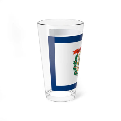 Flag of West Virginia 3-2 (United States) Pint Glass 16oz - Go Mug Yourself