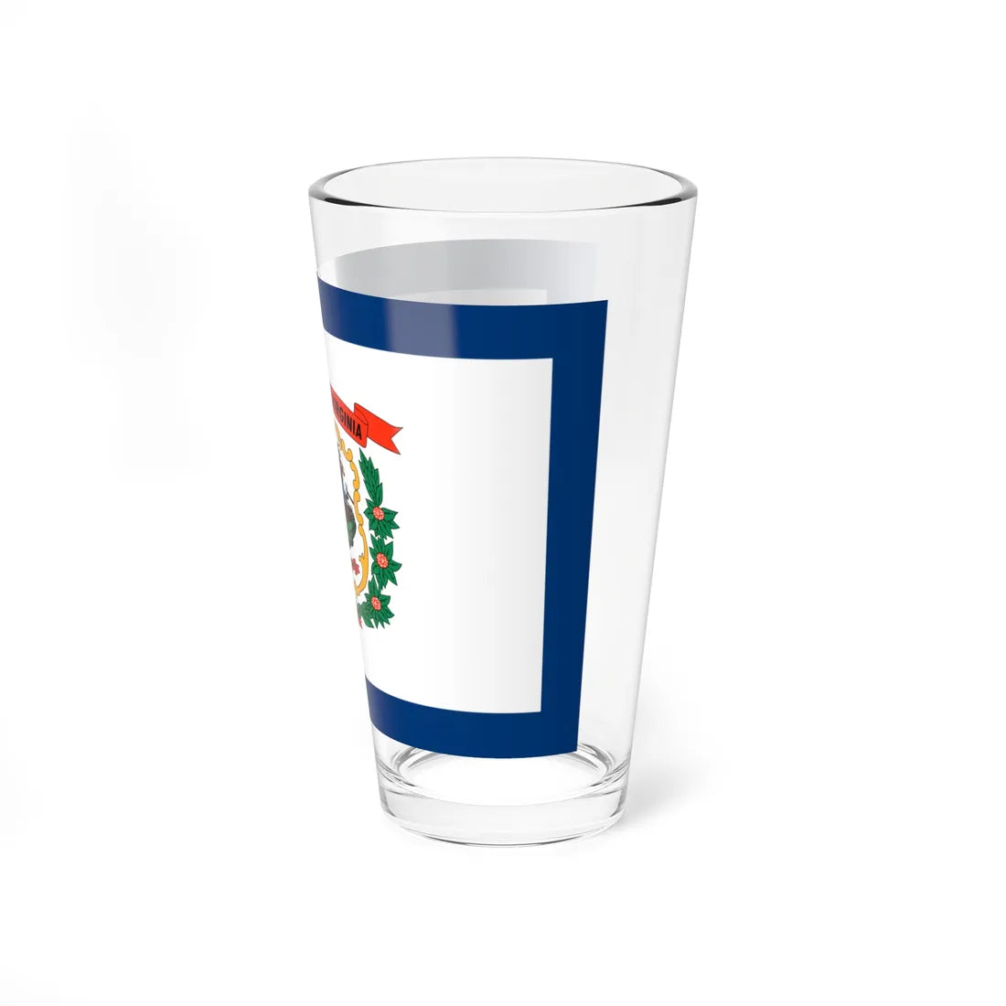 Flag of West Virginia 3-2 (United States) Pint Glass 16oz - Go Mug Yourself