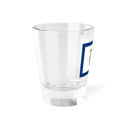 Flag of West Virginia 3-2 (United States) Shot Glass 1.5oz - Go Mug Yourself