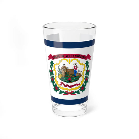 Flag of West Virginia (United States) Pint Glass 16oz 16oz - Go Mug Yourself