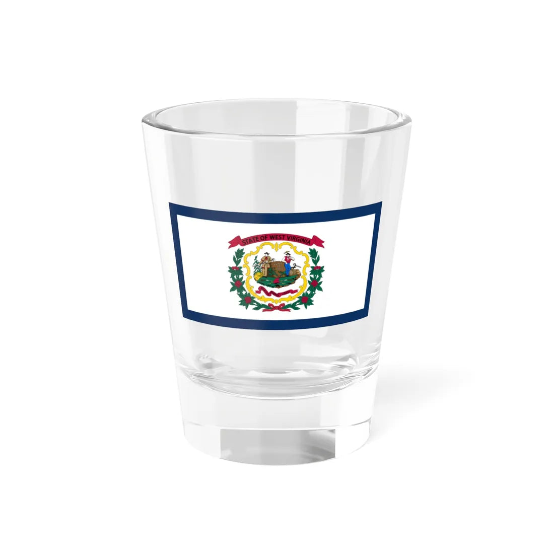 Flag of West Virginia (United States) Shot Glass 1.5oz 1.5oz - Go Mug Yourself