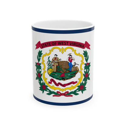 Flag of West Virginia (United States) White Coffee Mug 11oz - Go Mug Yourself