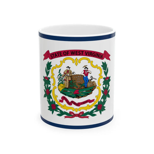 Flag of West Virginia (United States) White Coffee Mug 11oz - Go Mug Yourself