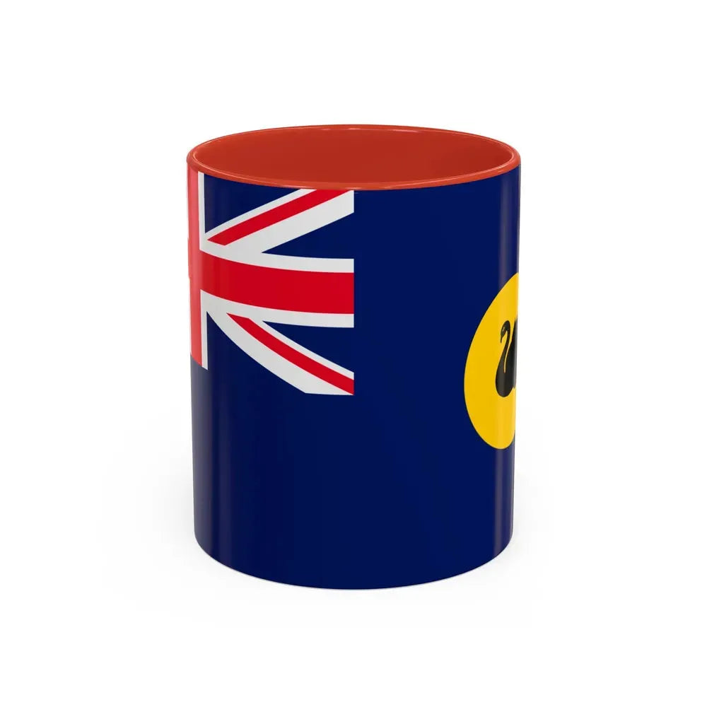 Flag of Western Australia - Accent Coffee Mug 11oz Red - Go Mug Yourself
