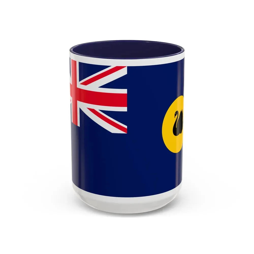 Flag of Western Australia - Accent Coffee Mug 15oz Navy - Go Mug Yourself