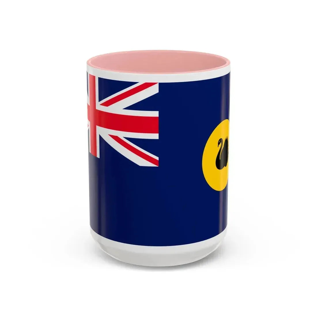 Flag of Western Australia - Accent Coffee Mug 15oz Pink - Go Mug Yourself
