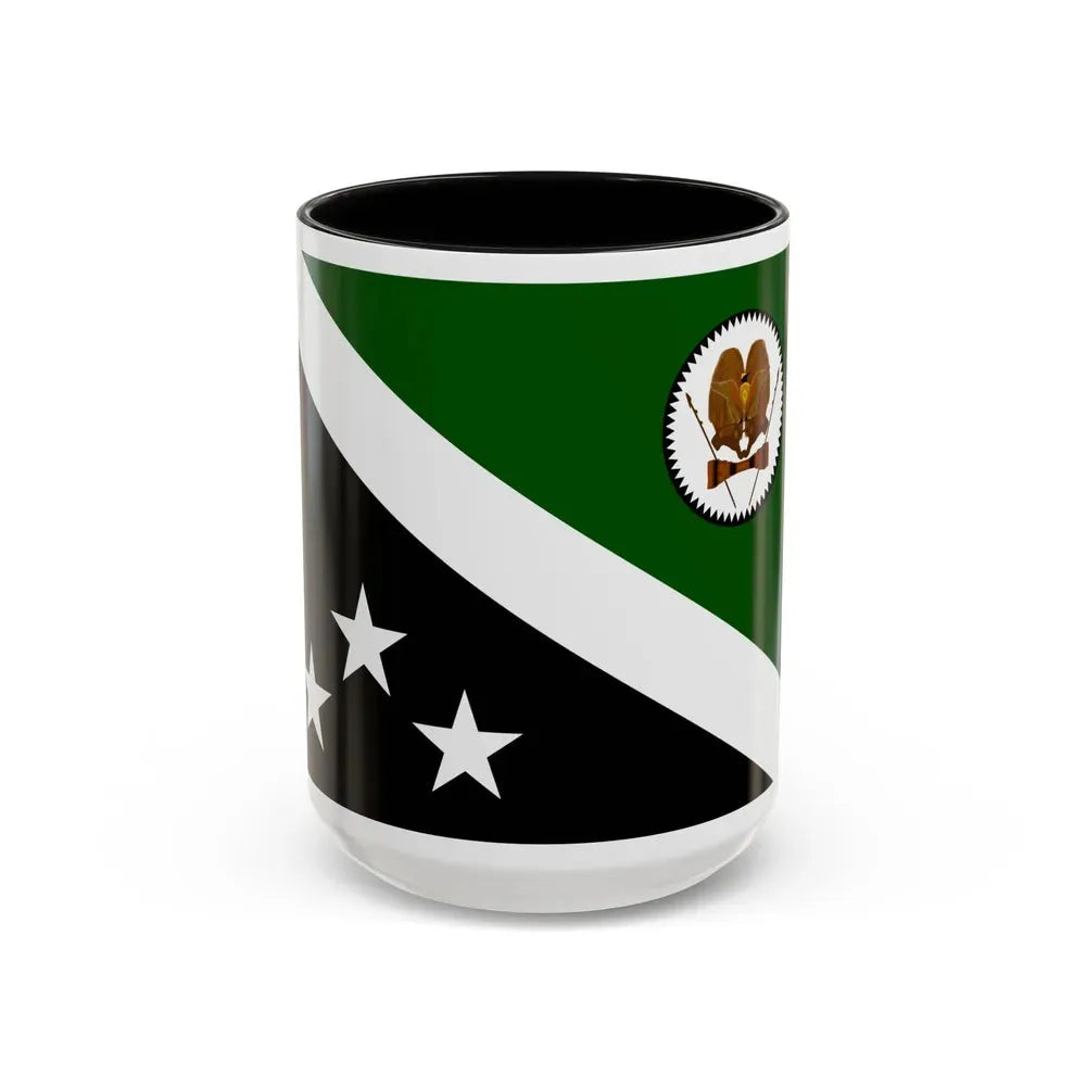 Flag of Western Highlands Papa New Guinea - Accent Coffee Mug 15oz Black - Go Mug Yourself