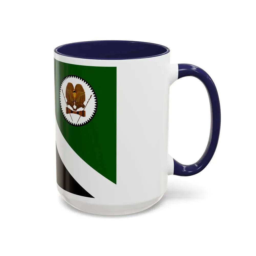 Flag of Western Highlands Papa New Guinea - Accent Coffee Mug - Go Mug Yourself