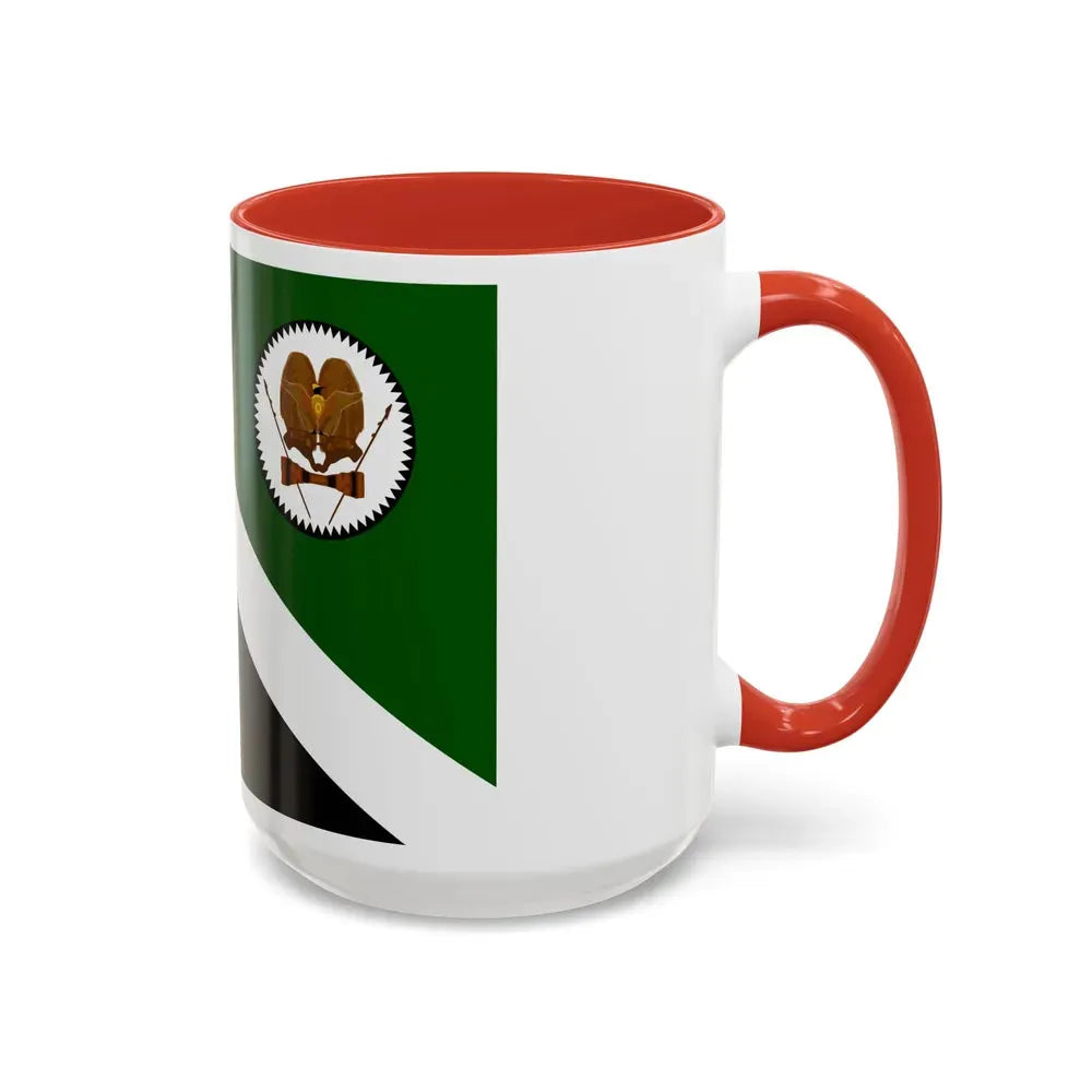 Flag of Western Highlands Papa New Guinea - Accent Coffee Mug - Go Mug Yourself