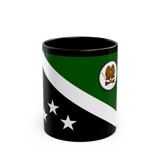 Flag of Western Highlands Papa New Guinea - Black Coffee Mug 11oz - Go Mug Yourself