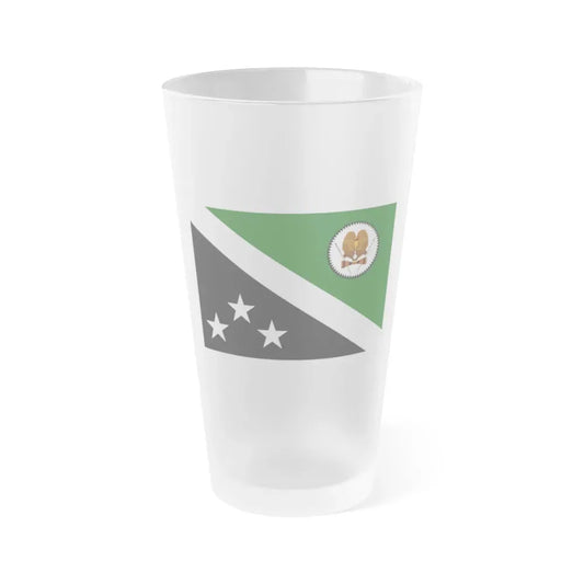 Flag of Western Highlands Papa New Guinea - Frosted Pint Glass 16oz 16oz Frosted - Go Mug Yourself