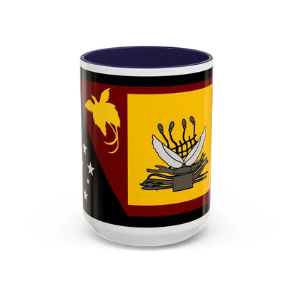 Flag of Western Province Papa New Guinea - Accent Coffee Mug 15oz Navy - Go Mug Yourself