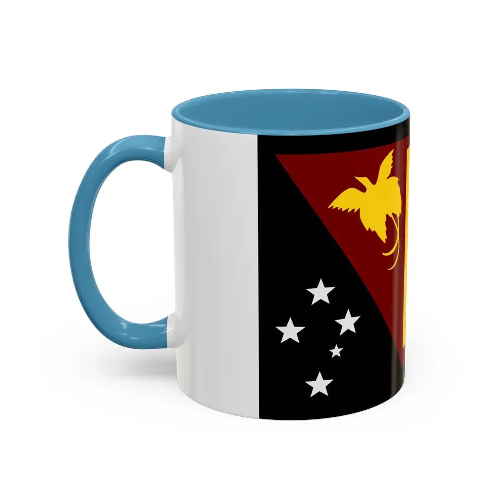 Flag of Western Province Papa New Guinea - Accent Coffee Mug - Go Mug Yourself