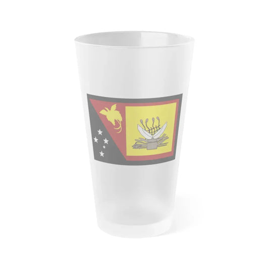 Flag of Western Province Papa New Guinea - Frosted Pint Glass 16oz 16oz Frosted - Go Mug Yourself