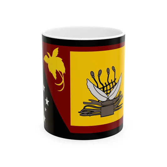 Flag of Western Province Papa New Guinea - White Coffee Mug 11oz - Go Mug Yourself