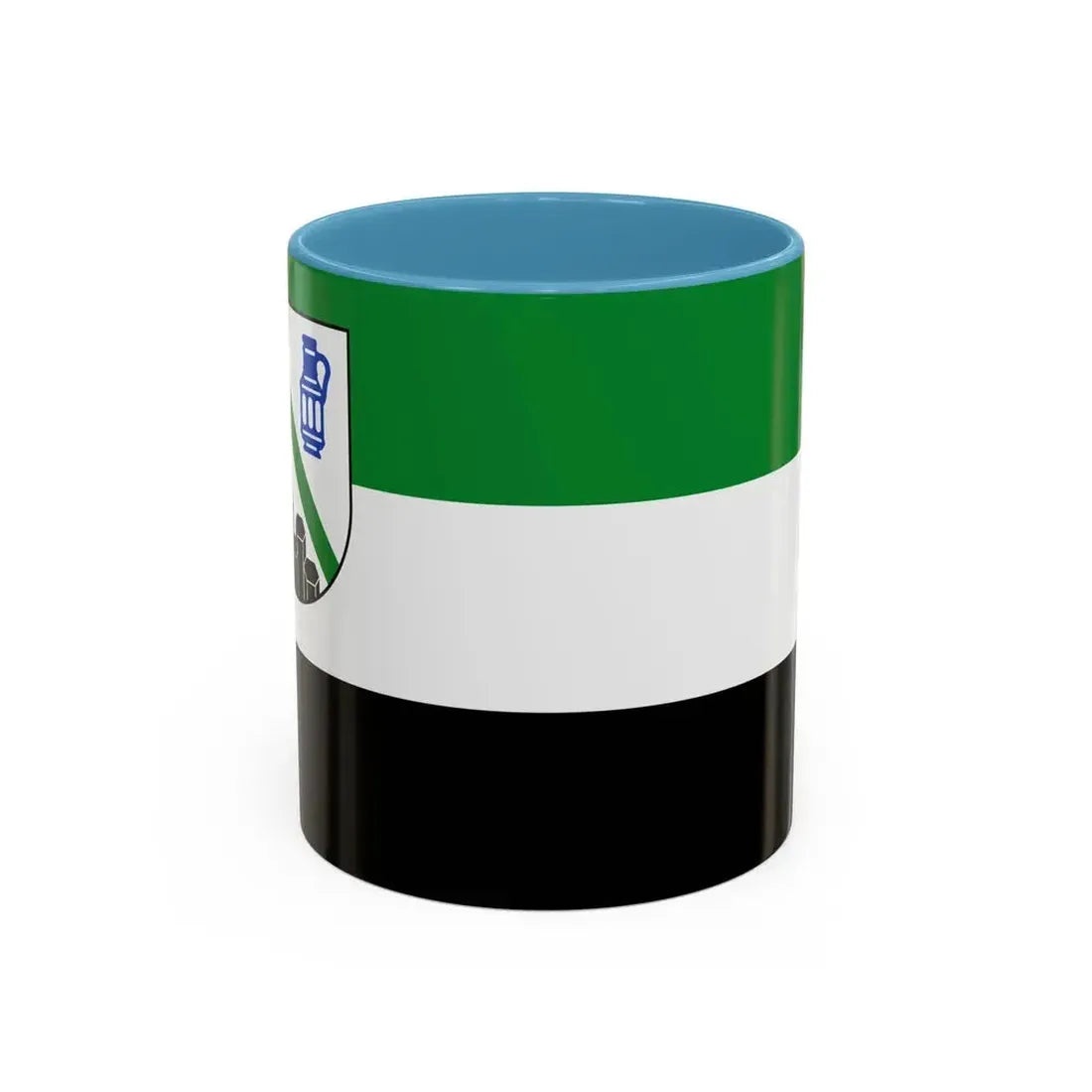 Flag of Westerwaldkreis Germany - Accent Coffee Mug 11oz Light Blue - Go Mug Yourself