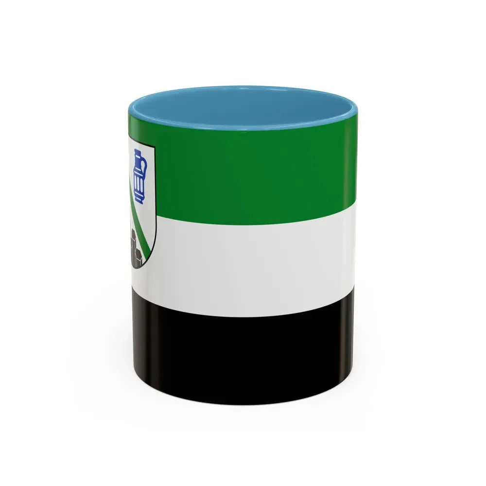 Flag of Westerwaldkreis Germany - Accent Coffee Mug 11oz Light Blue - Go Mug Yourself