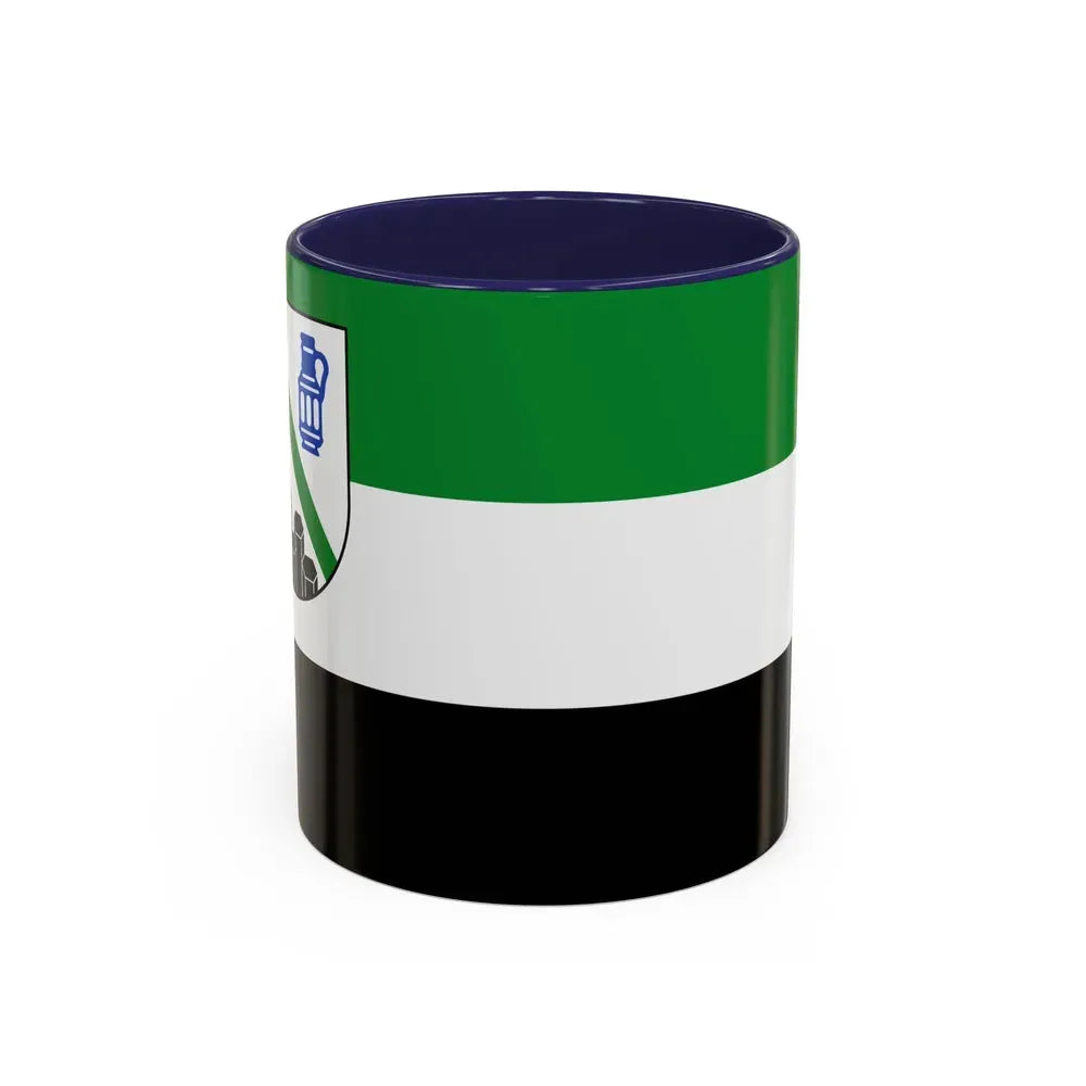 Flag of Westerwaldkreis Germany - Accent Coffee Mug 11oz Navy - Go Mug Yourself