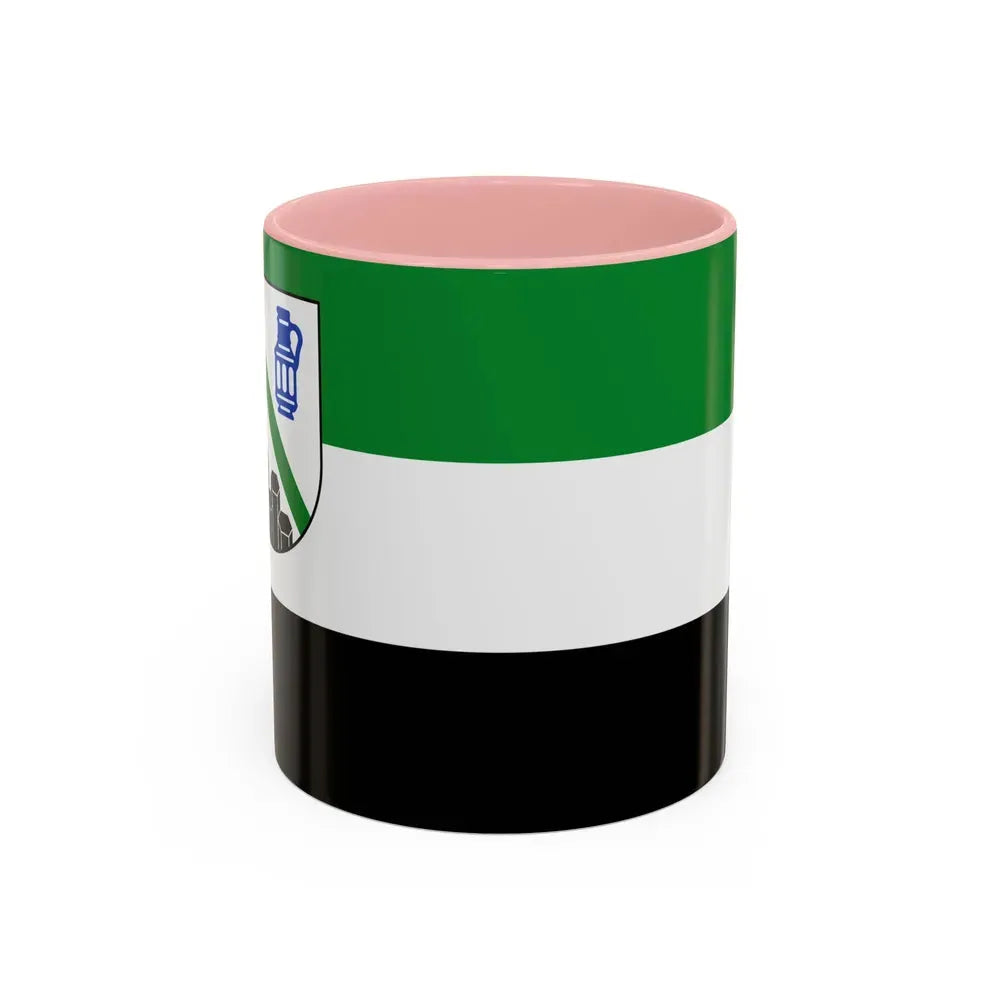 Flag of Westerwaldkreis Germany - Accent Coffee Mug 11oz Pink - Go Mug Yourself