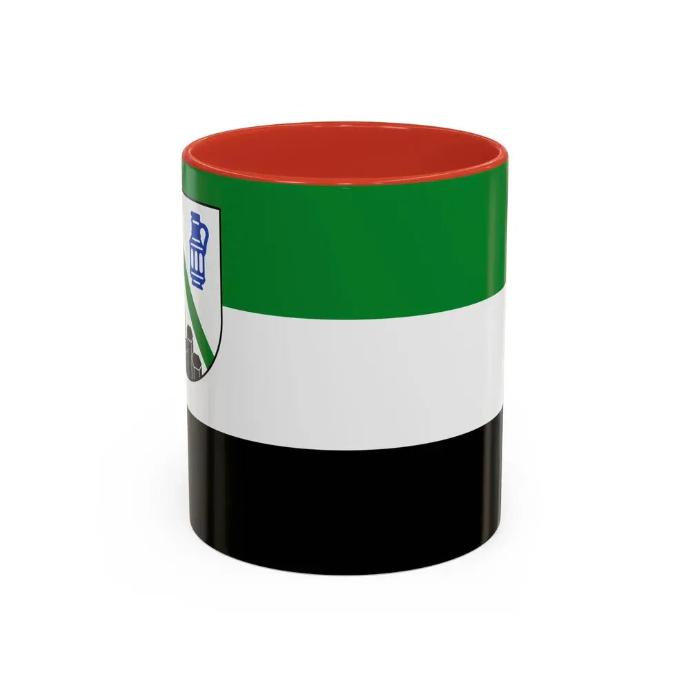 Flag of Westerwaldkreis Germany - Accent Coffee Mug 11oz Red - Go Mug Yourself