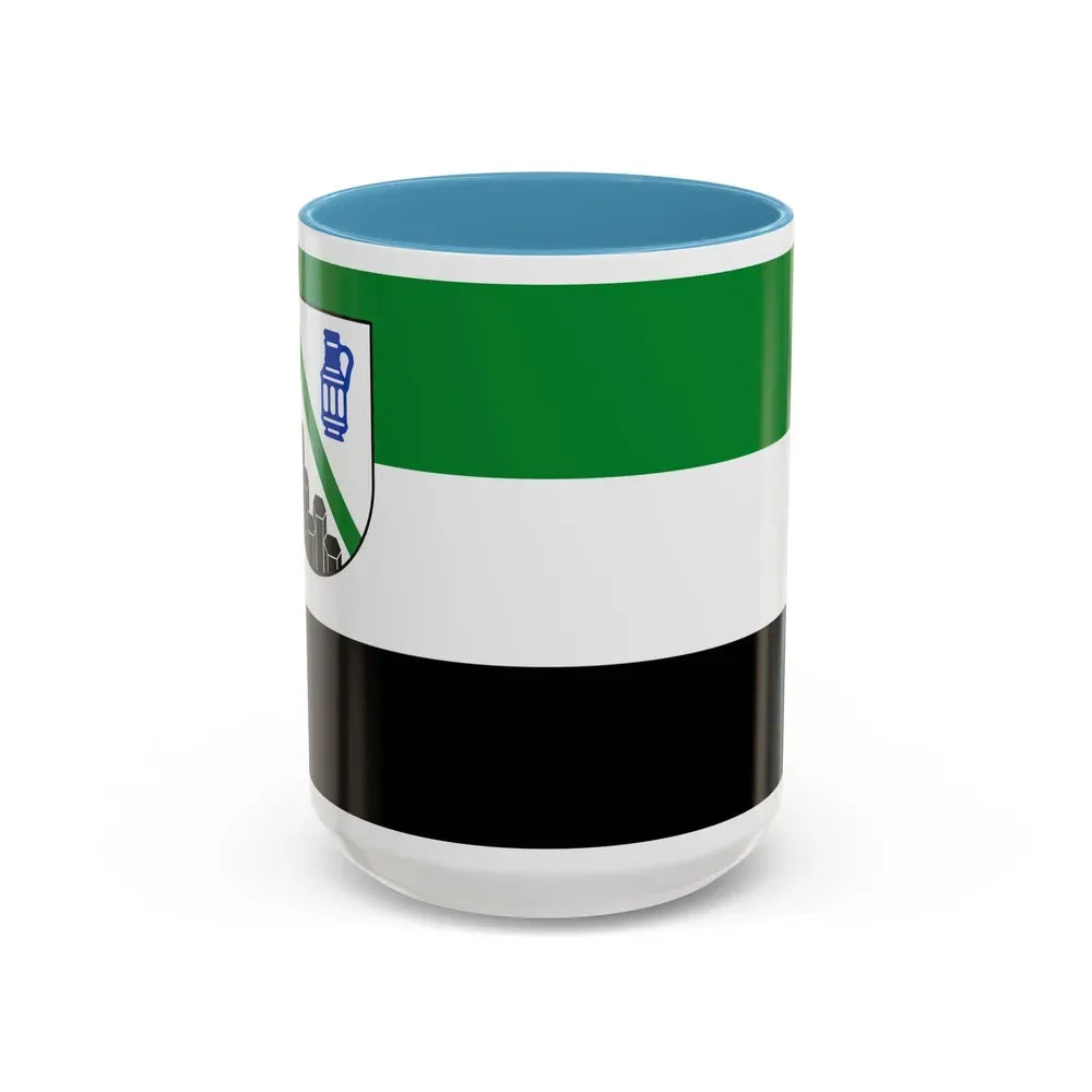 Flag of Westerwaldkreis Germany - Accent Coffee Mug 15oz Light Blue - Go Mug Yourself