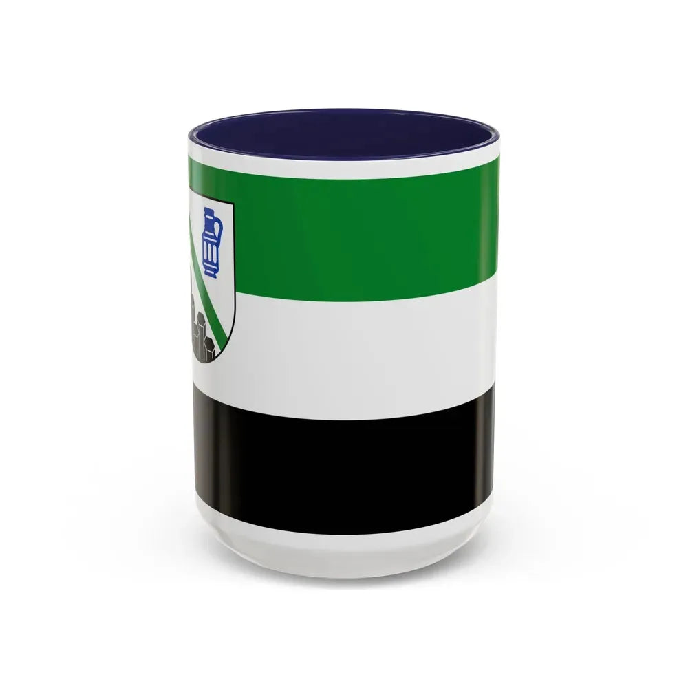 Flag of Westerwaldkreis Germany - Accent Coffee Mug 15oz Navy - Go Mug Yourself