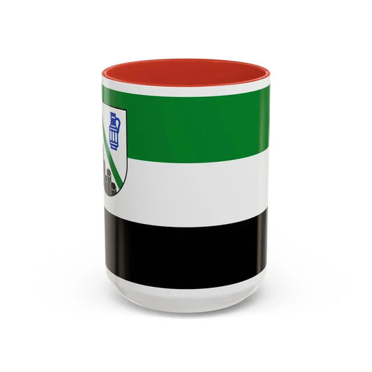 Flag of Westerwaldkreis Germany - Accent Coffee Mug 15oz Red - Go Mug Yourself