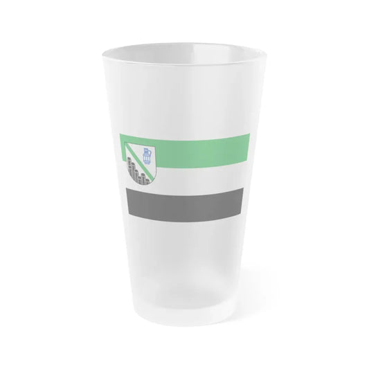 Flag of Westerwaldkreis Germany - Frosted Pint Glass 16oz 16oz Frosted - Go Mug Yourself