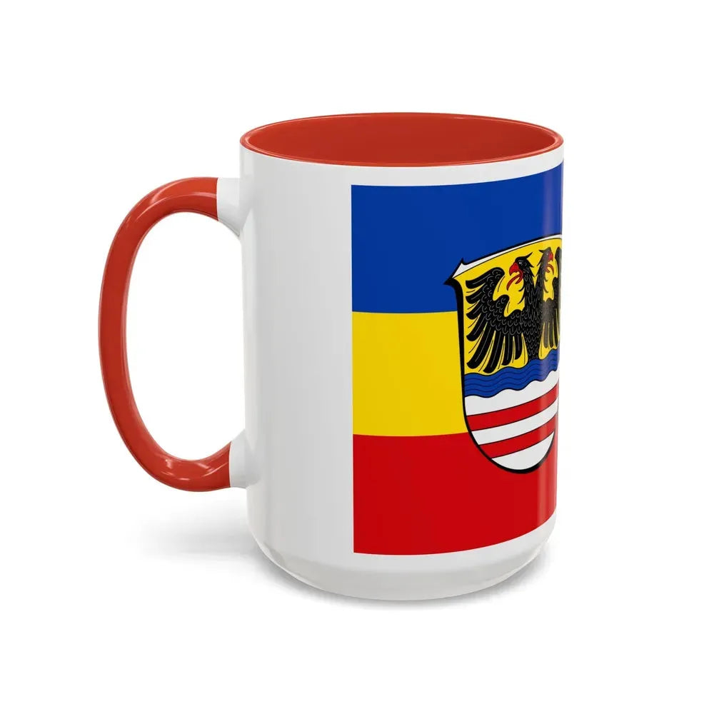 Flag of Wetteraukreises Germany - Accent Coffee Mug - Go Mug Yourself
