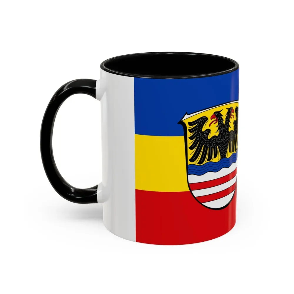 Flag of Wetteraukreises Germany - Accent Coffee Mug - Go Mug Yourself