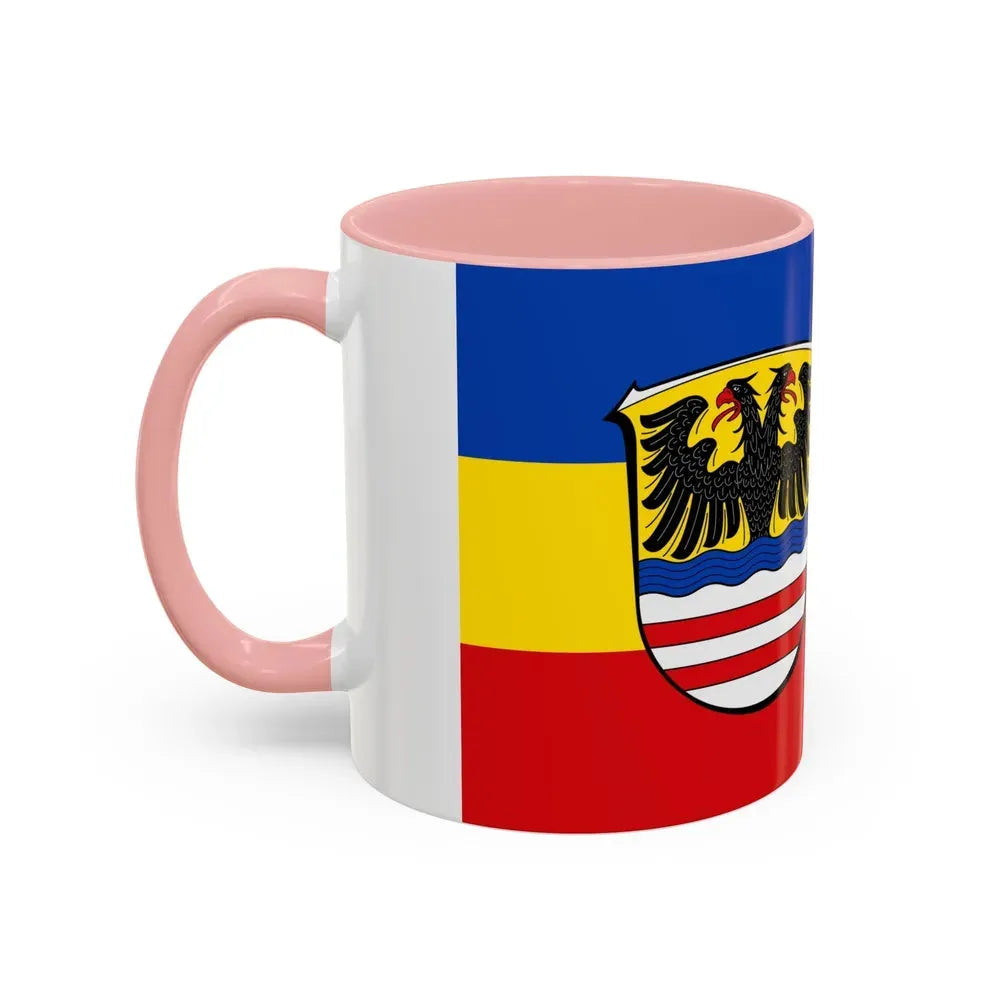 Flag of Wetteraukreises Germany - Accent Coffee Mug - Go Mug Yourself