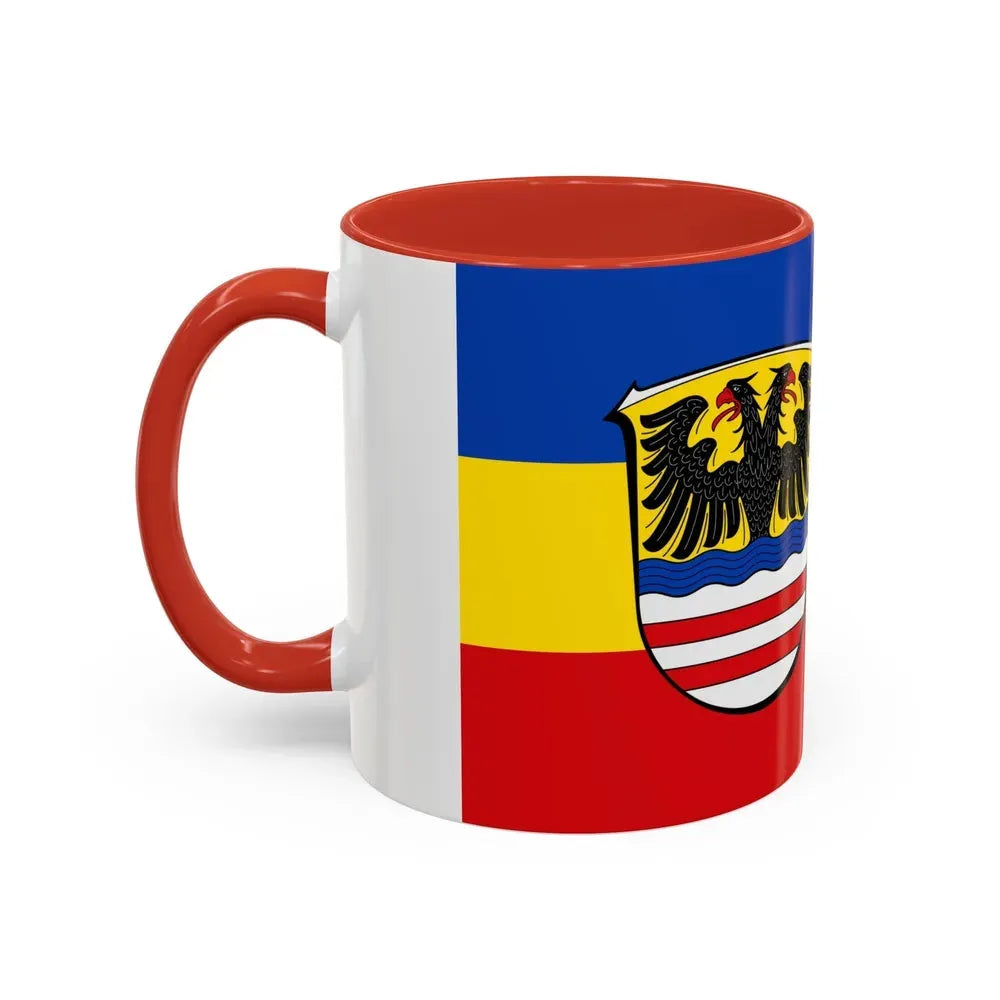 Flag of Wetteraukreises Germany - Accent Coffee Mug - Go Mug Yourself