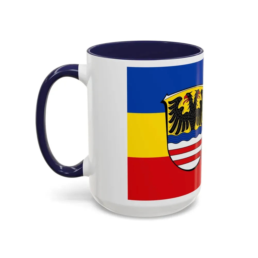 Flag of Wetteraukreises Germany - Accent Coffee Mug - Go Mug Yourself
