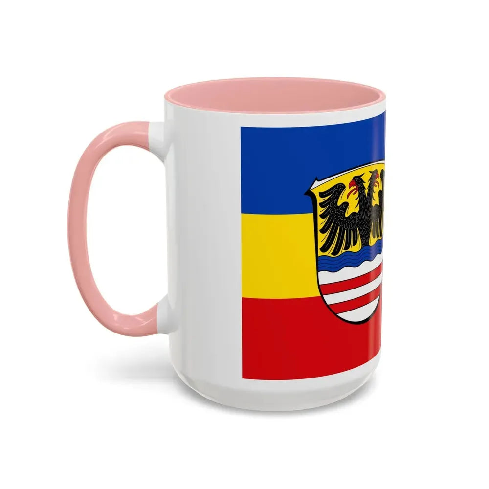Flag of Wetteraukreises Germany - Accent Coffee Mug - Go Mug Yourself