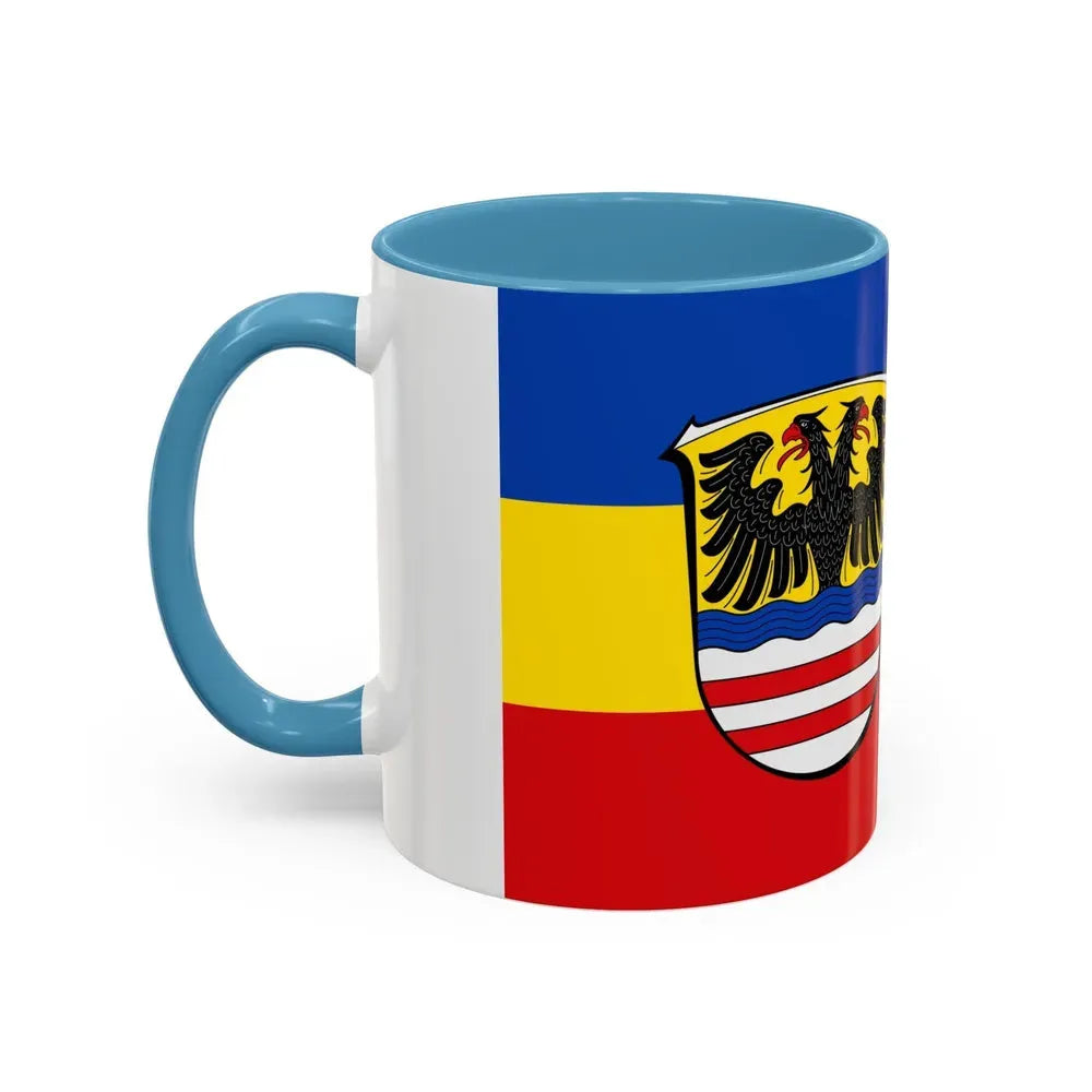Flag of Wetteraukreises Germany - Accent Coffee Mug - Go Mug Yourself