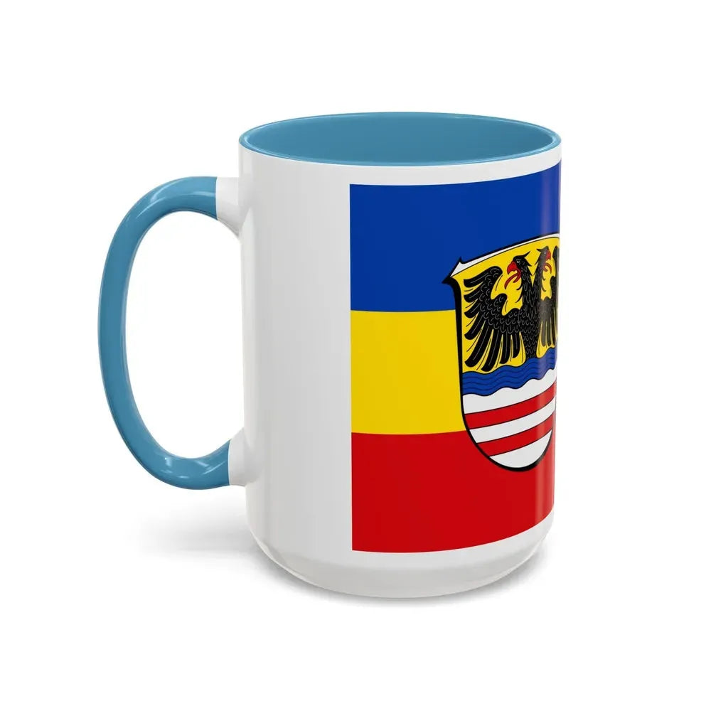 Flag of Wetteraukreises Germany - Accent Coffee Mug - Go Mug Yourself