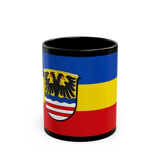 Flag of Wetteraukreises Germany - Black Coffee Mug 11oz - Go Mug Yourself