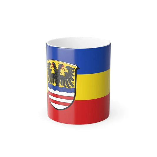 Flag of Wetteraukreises Germany - Color Changing Coffee Mug 11oz - Go Mug Yourself