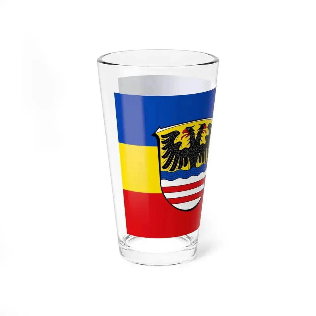 Flag of Wetteraukreises Germany - Pint Glass 16oz - Go Mug Yourself