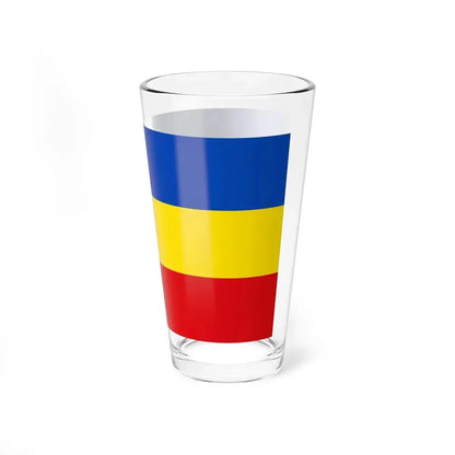 Flag of Wetteraukreises Germany - Pint Glass 16oz - Go Mug Yourself