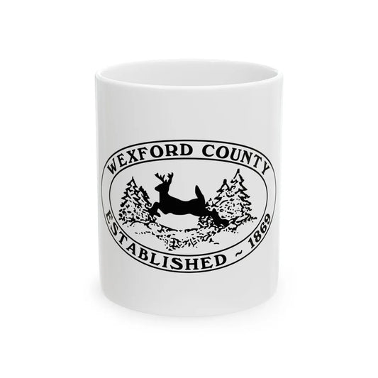 Flag of Wexford County Michigan (United States) White Coffee Mug 11oz - Go Mug Yourself